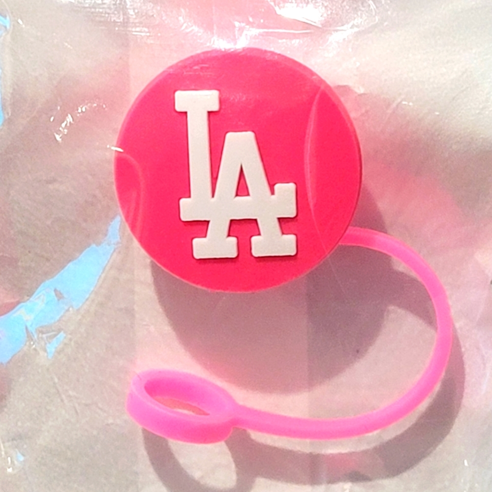 Los Angeles Dodgers Straw Cover For Starbucks Cups